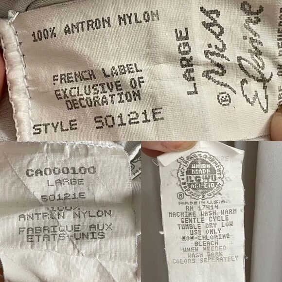 MISS ELAINE Vintage Long Nightdress Nightgown Made In USA L - Picture 7 of 8